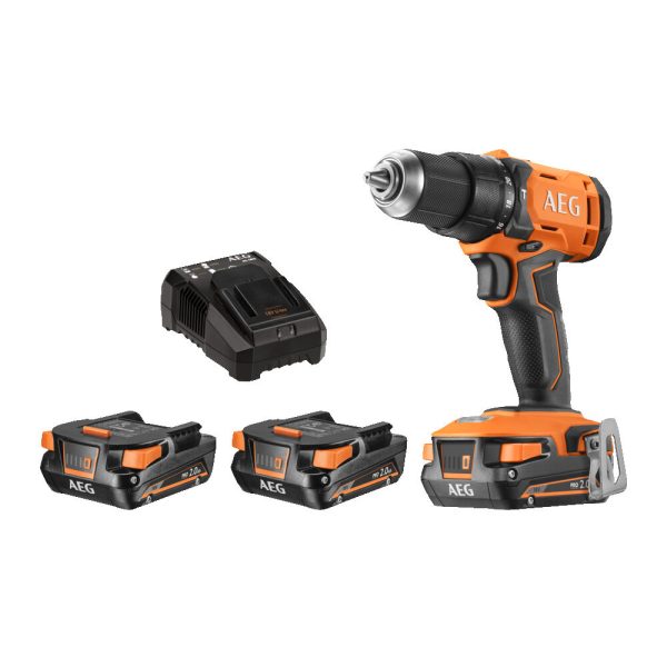کیت دریل 18 ولت شارژی 3 باتری AEG مدل BSB18G4-203TB LK3