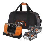 ست باتری و شارژر 18 ولت لیتیومی AEG مدل SETLL1820SAL