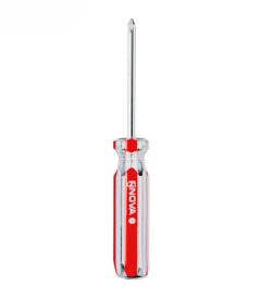 پیچ گوشتی دسته کریستالی تکی چهارسو 100×3 نووا مدل 1113