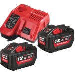 کیت باتری و شارژر ۱۸ ولت ۱۲ آمپر میلواکی مدل M18HNRG-122