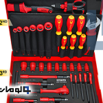 جعبه ابزار سامسونتی قرمز 42 پارچه TOPTUL مدل GCZ-042A
