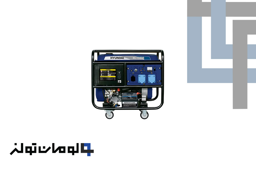 HG10000 موتور برق هیوندای مدل HG10000 ظرفیت ۱۰ کیلووات تک فاز